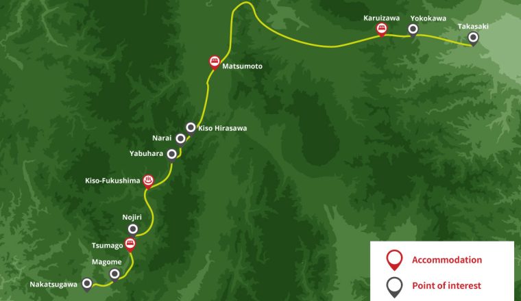 Nakasendo map